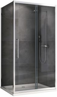 Душевой уголок ABBER Schwarzer Diamant AG30100H-S80 100x80см хром